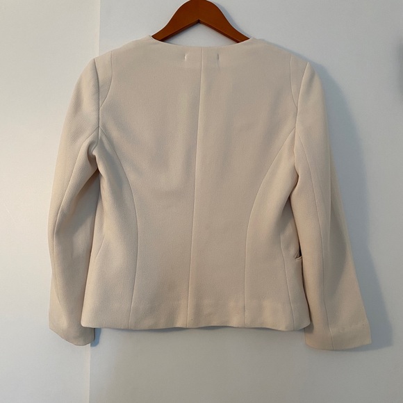 Aritzia Wilfred Open Blazer Cream Open Front Size 2 - Picture 4 of 6